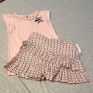New Carter's 4t Skirt with matching top